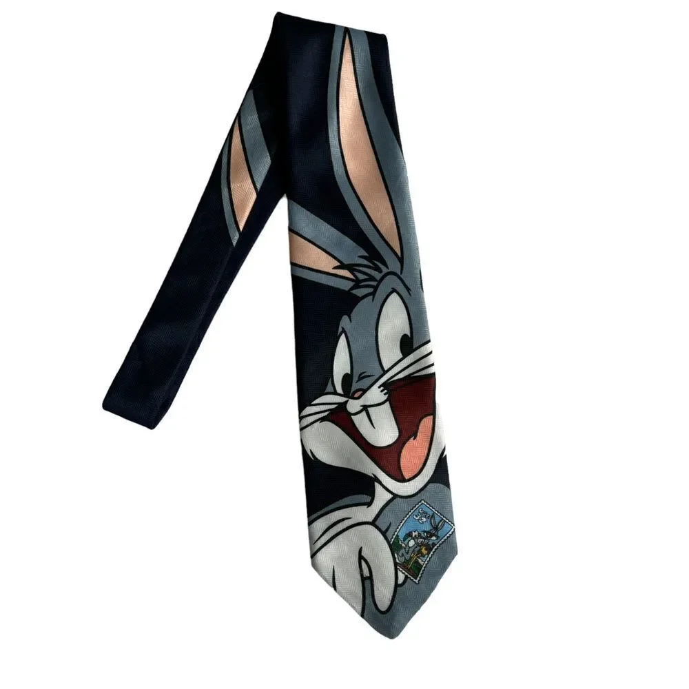 Vintage Warner Bros Looney Tunes Men’s 1997 Collection Bugs Bunny neck tie